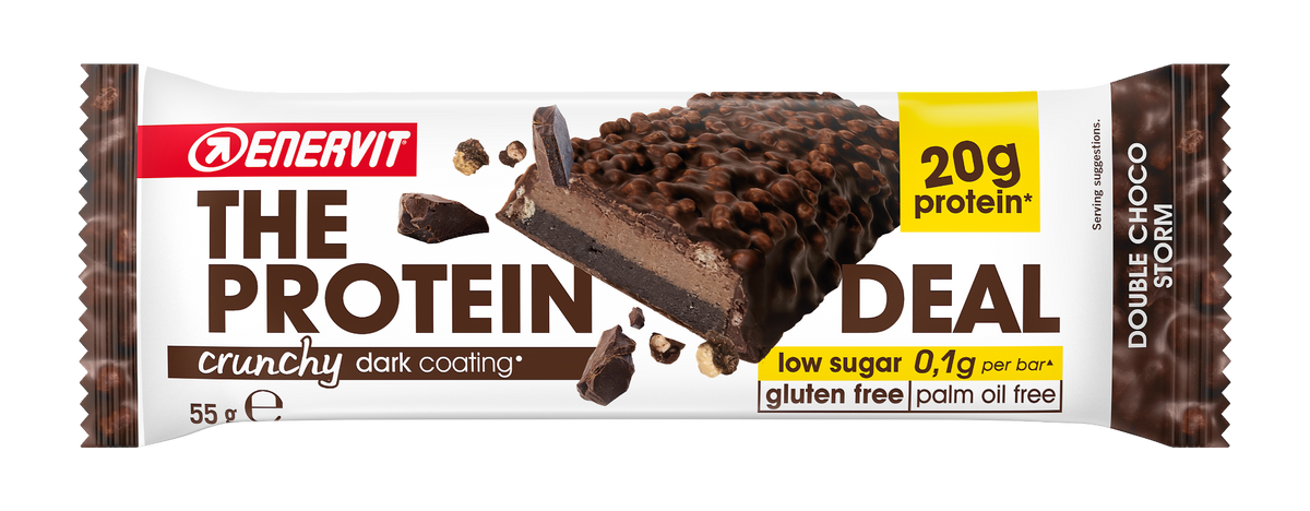 Enervit The Protein Deal Protein Bar Crunchy Double Choco 55g-3