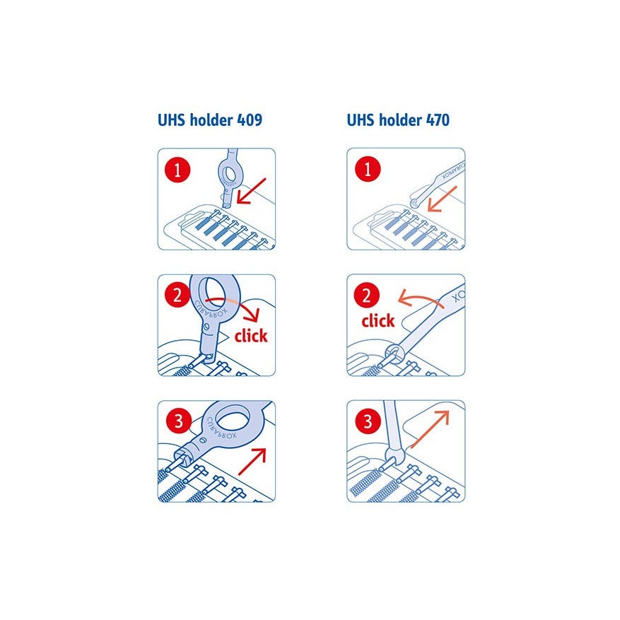Curaprox CPS 07 Prime Start 5 Scovolini+ 1 Maniglia UHS 409 + 1 Maniglia UHS 470-7
