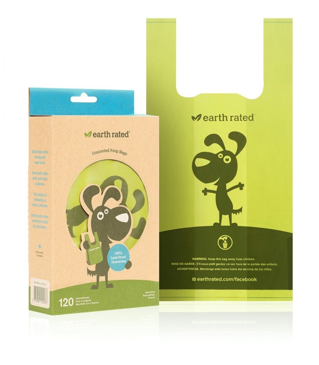 Earth Rated Sacchetti Biodegradabili Con Manici Inodore 120 Pezzi-1
