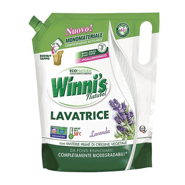 Winni's Ecoformato Detersivo Lavatrice Lavanda Liquido 1 Litro  - 2