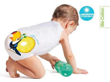 J Bimbi Body 0-36 Mesi Fresco Cotone Summer Tucano-3