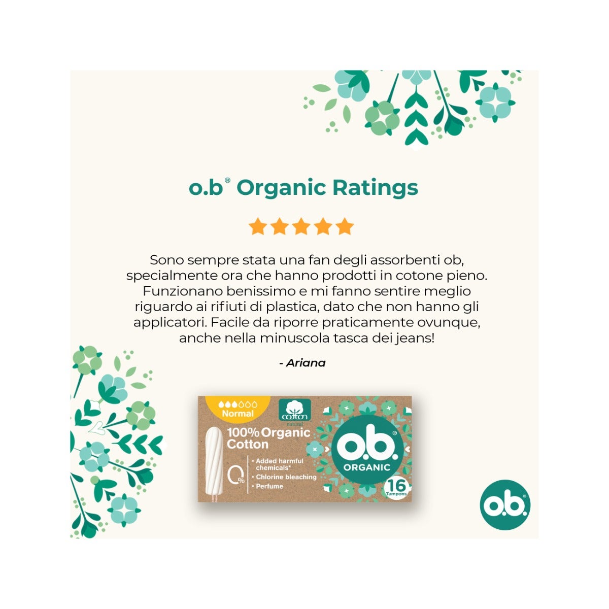 Ob Pro Comfort Organic Normal 16 Tamponi-9