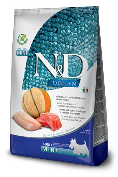 Farmina N&D Ocean Salmone E Merluzzo Cani Adulti Taglia Mini Sacco 800g-1