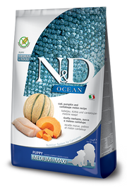 Farmina N&D Ocean Merluzzo E Zucca Cani Cuccioli Taglia Media E Grande Sacco 2,5kg-1