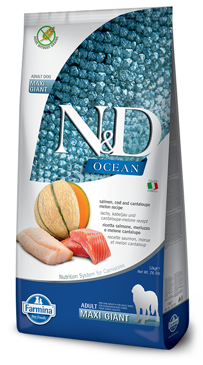 Farmina N&D Ocean Salmone E Merluzzo Cani Adulti Taglia Molto Grande Sacco 12kg-1