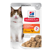 Hill's Science Plan Perfect Digestion Bocconcini Pollo Gatti Bustine 12x85g-2