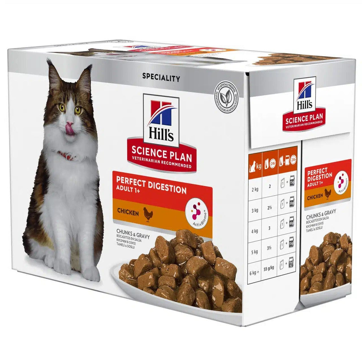 Hill's Science Plan Perfect Digestion Bocconcini Pollo Gatti Bustine 12x85g-5