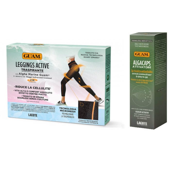 Guam Leggings Active Traspirante L/XL + Algacaps Attivatore Spray Alghe Marine 100ml-1