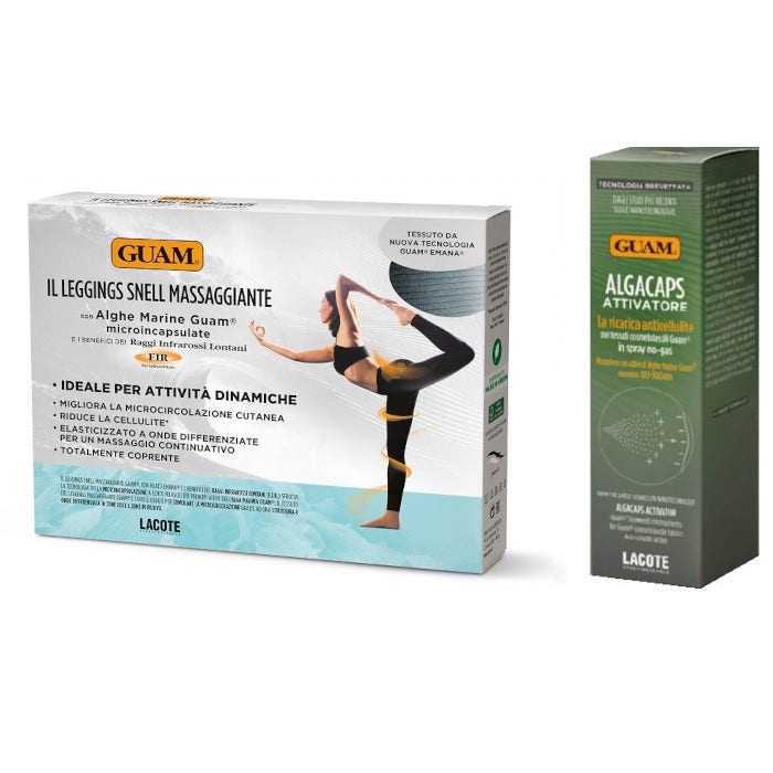 Guam Leggings Snellente Massaggiante XS/S + Algacaps Attivatore Spray Alghe Marine 100ml-1