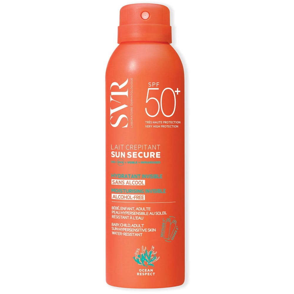 Svr Sun Secure Lait Crépitant Latte Solare Idratante Corpo 200ml SPF50+-1