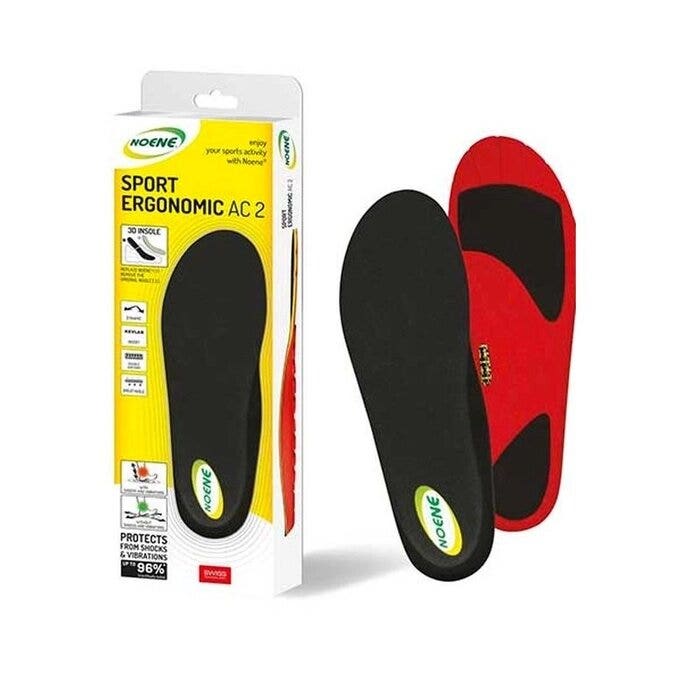 Noene Ergonomic Ac2 3d Insole Plantari Sportivi Antishock E Antivibrazioni Misura 39 1 Paio-1