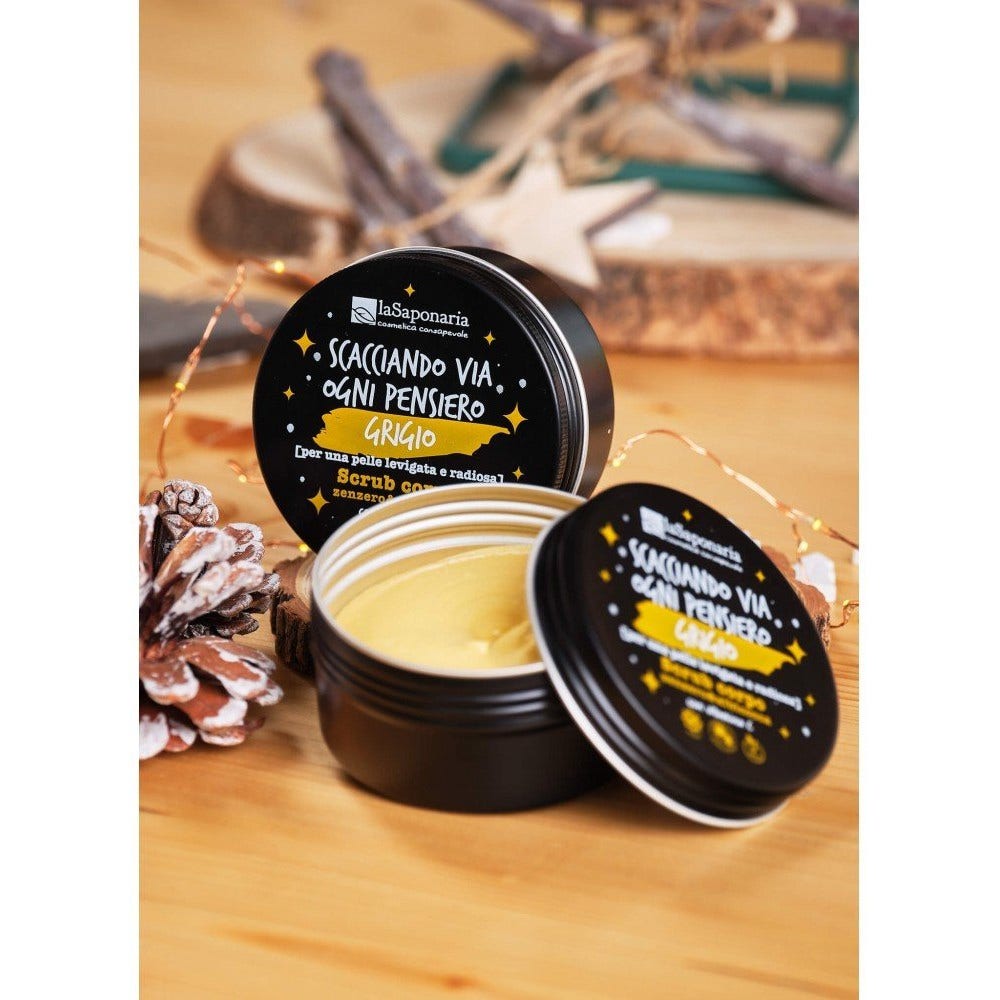 La Saponaria Scrub Corpo Zenzero Albicocca 75ml-2