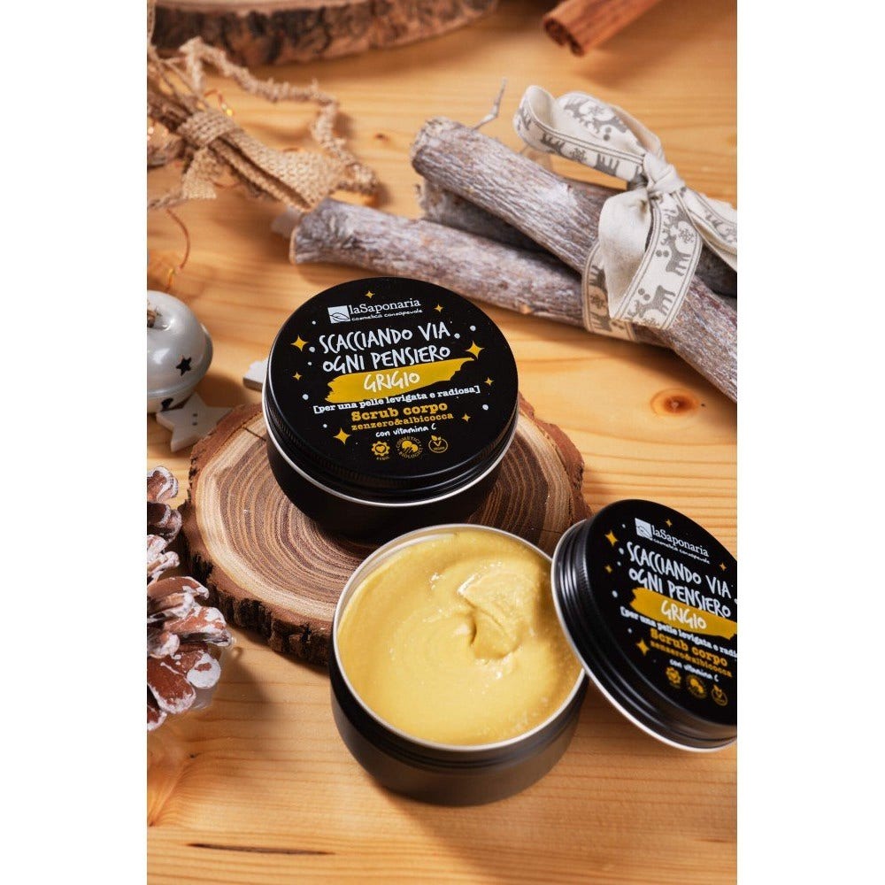 La Saponaria Scrub Corpo Zenzero Albicocca 75ml-3