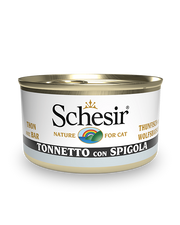 Schesir Tonnetto Con Spigola Cibo Umido Gatti Adulti Lattina 85-1