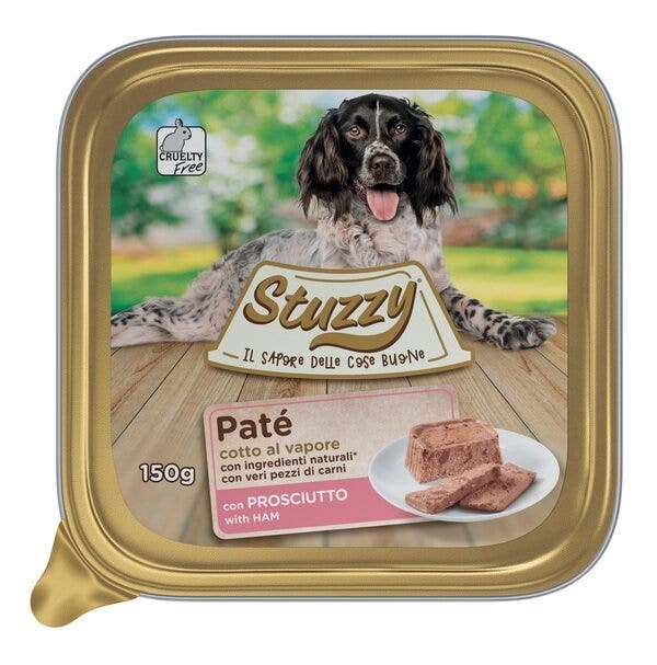Stuzzy Cane Adulto Paté con Prosciutto 150g-1
