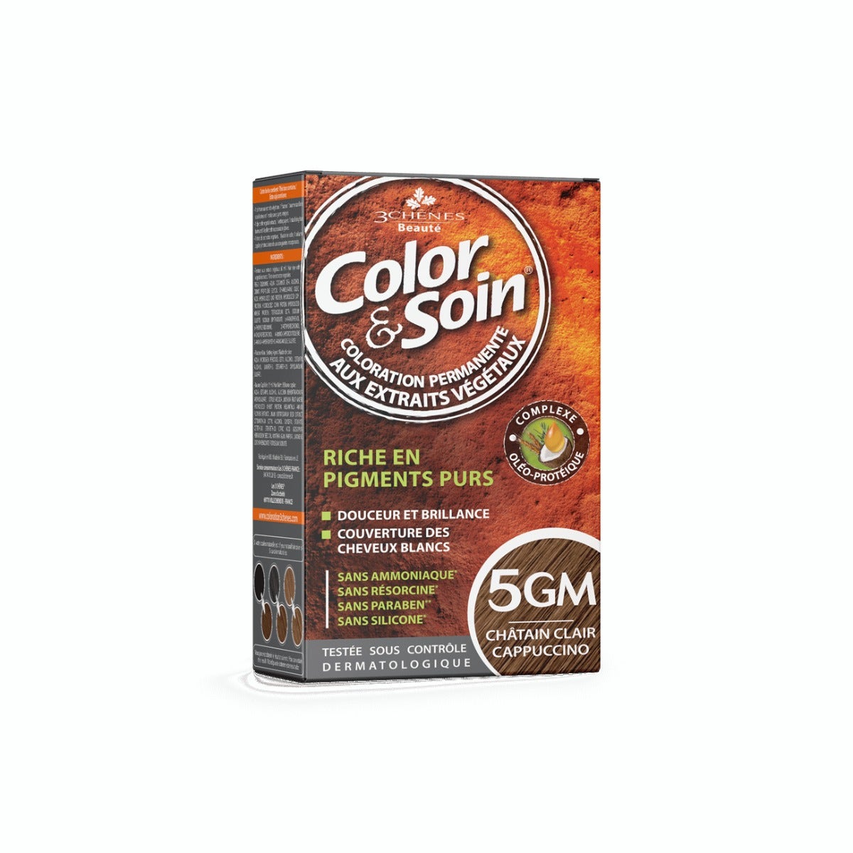 Les 3 Chenes Color & Soin Kit Tinta Capelli 5GM Cappuccino Castano Chiaro-3