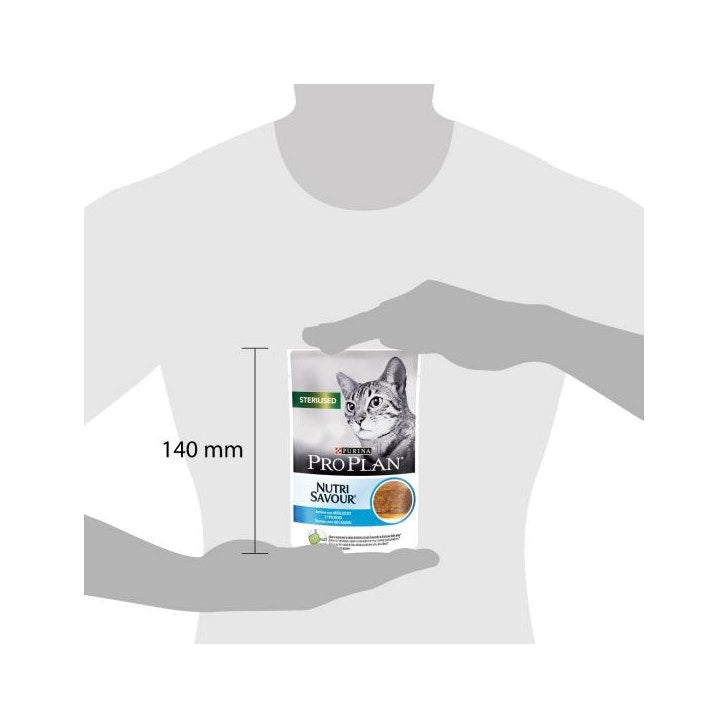 Purina Pro Plan Nutri Savour Sterilised Gatto Pezzetti Merluzzo In Mousse Bustina 85g-2