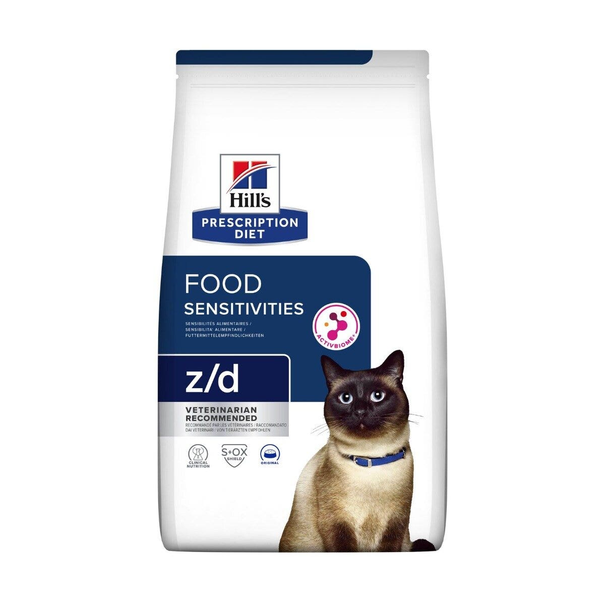 Hill's Prescription Diet Z/D Food Sensitivities Crocchette Original Gatti Sacco 1,5kg-7