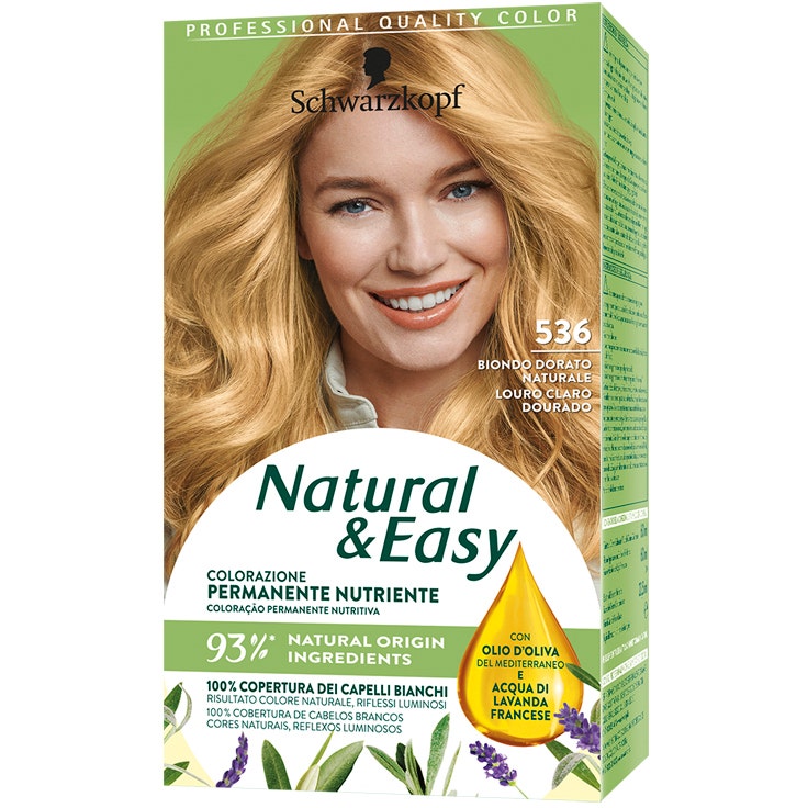 Schwarzkopf Natural Easy Tinta Capelli 536 Biondo Dorato-1