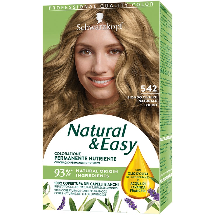 Schwarzkopf Natural Easy Tinta Capelli 542 Biondo Cenere Naturale -1