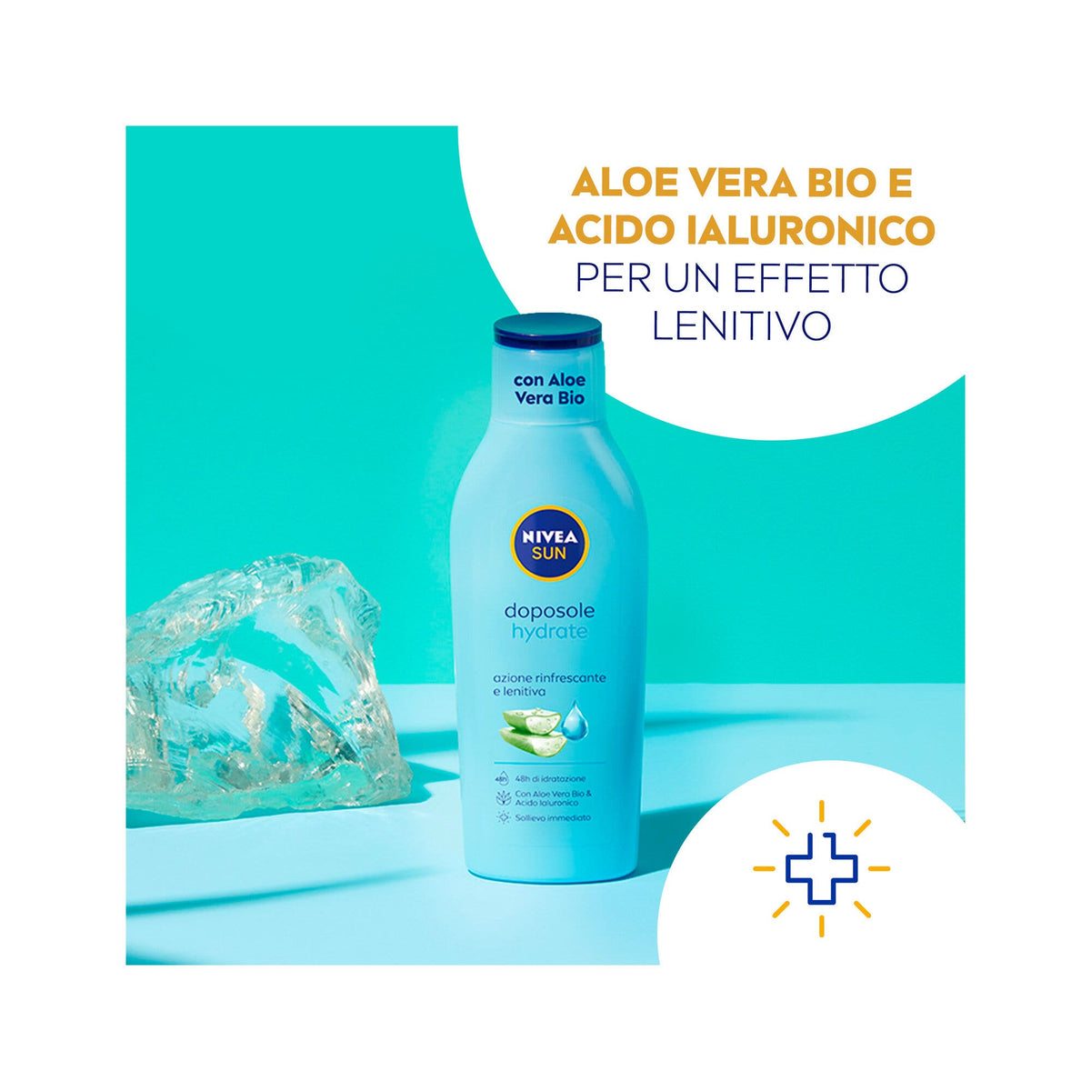 Nivea Sun Latte Doposole Hydrate 200ml Dopo Sole Idratante Con Aloe Vera Bio E Acido Ialuronico-11