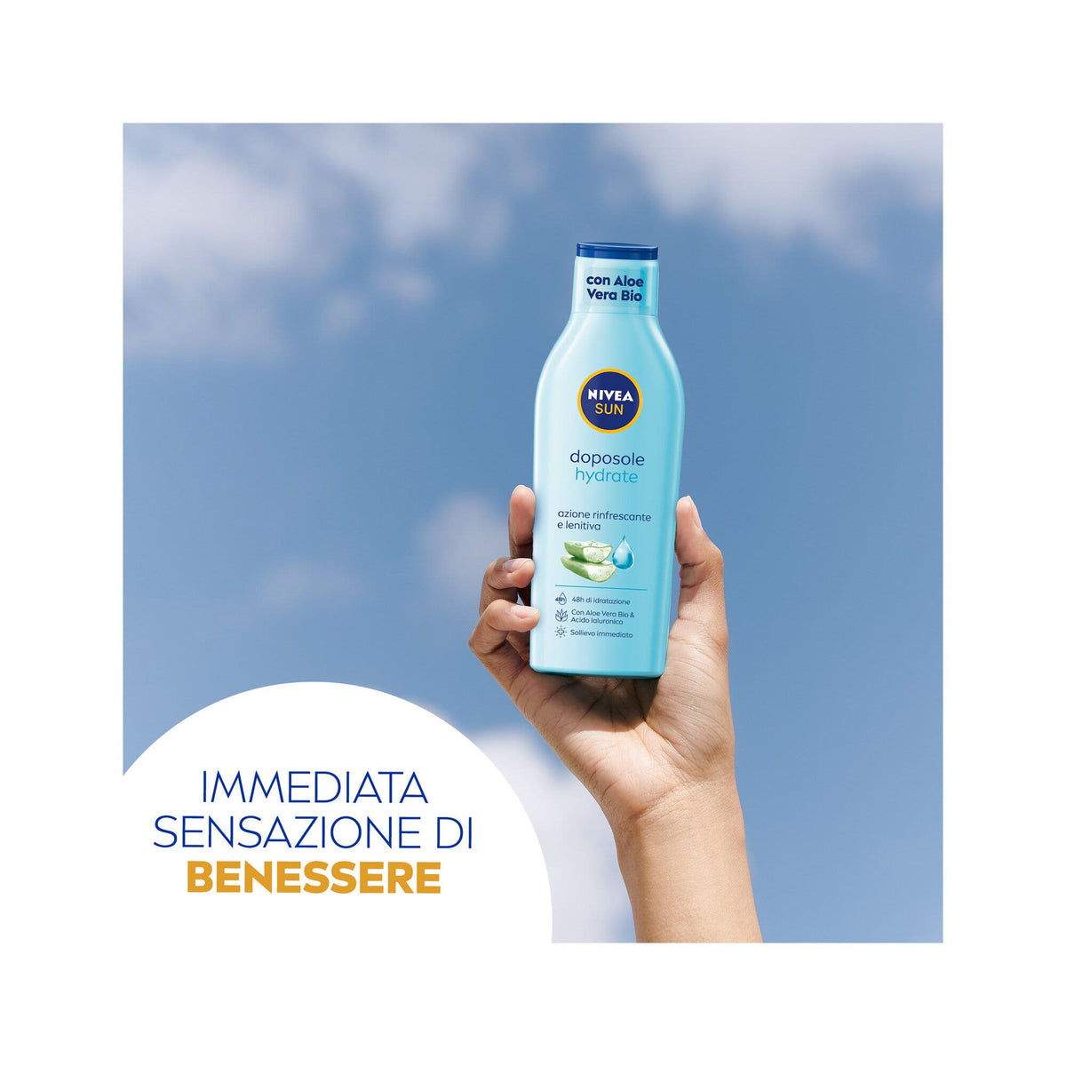 Nivea Sun Latte Doposole Hydrate 200ml Dopo Sole Idratante Con Aloe Vera Bio E Acido Ialuronico-12