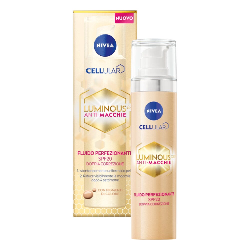 Nivea Cellular Luminous630 Anti-macchie Fluido Perfezionante 40 ml Crema Viso Colorata Spf20-4