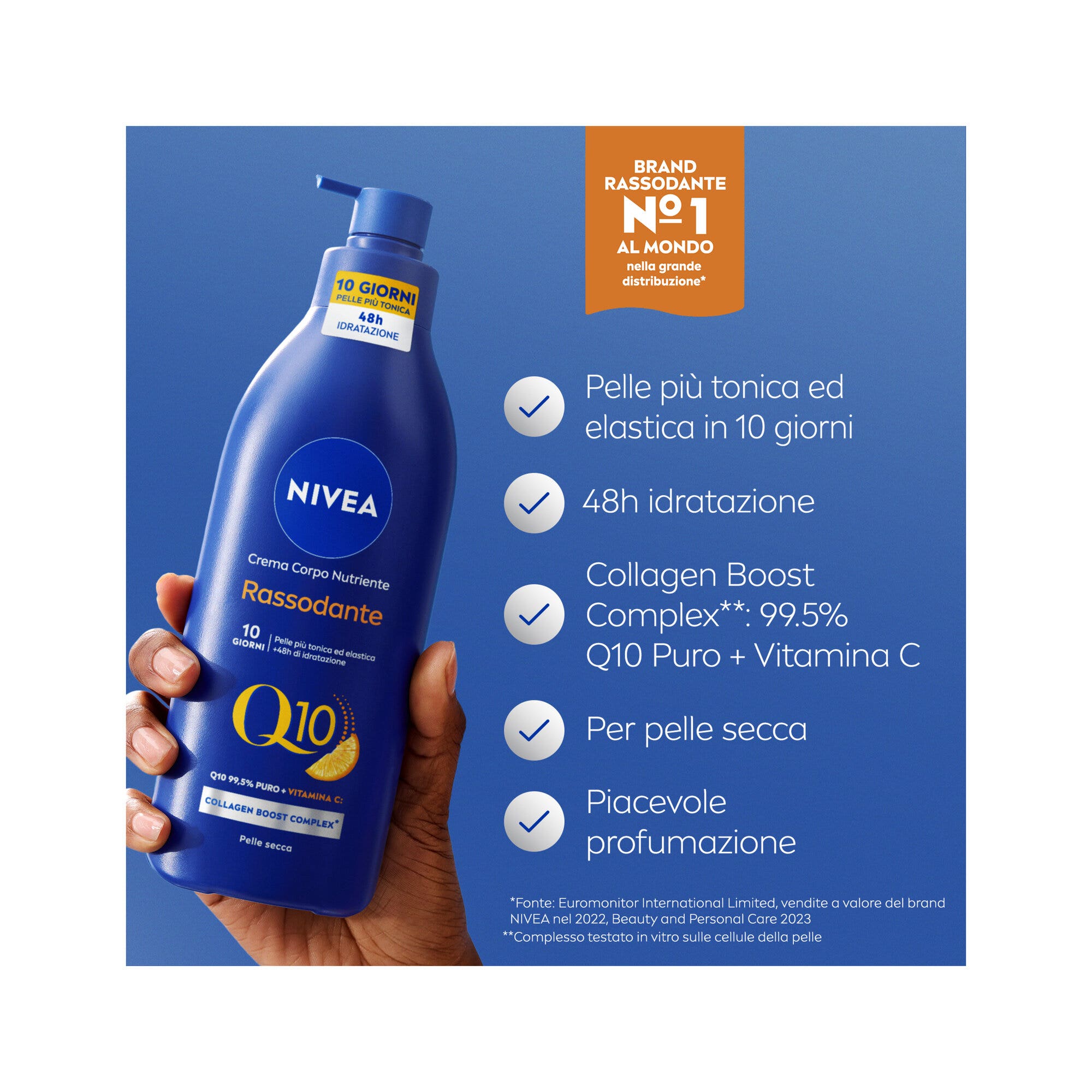 Nivea Q10 Crema Corpo Nutriente Rassodante Crema Corpo Rassodante E Idratante Pelle Secca 400ml-2