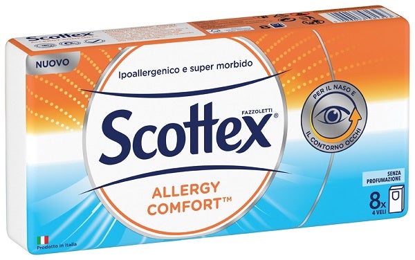 Scottex Allergy Comfort Fazzoletti 8 Pacchetti-1