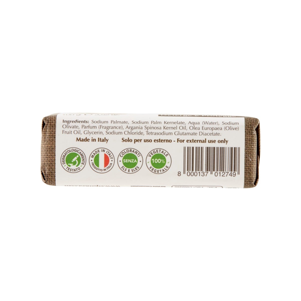 Equilibra Argan Sapone 100% Vegetale 100g-5