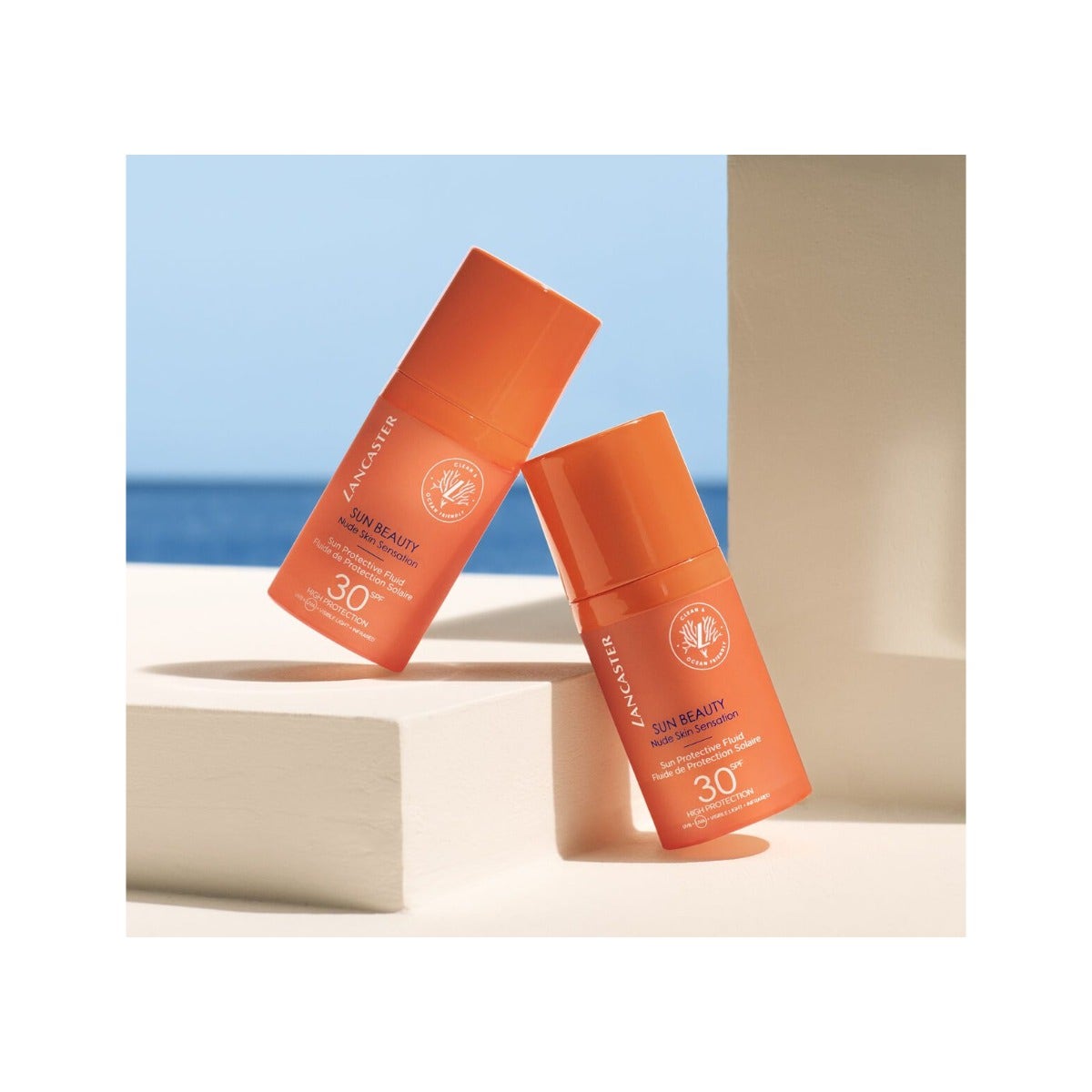 Lancaster Sun Beauty Protective Fluid SPF 30 Nude Skin Sensation Viso 30ml-3