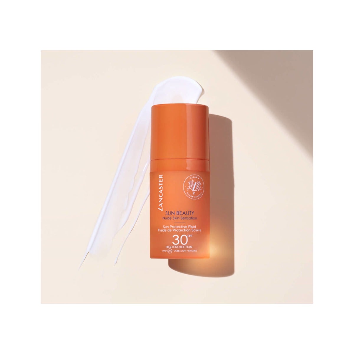 Lancaster Sun Beauty Protective Fluid SPF 30 Nude Skin Sensation Viso 30ml-2