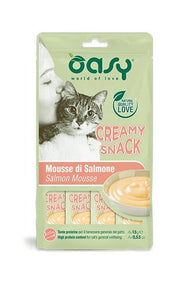 Oasy Snack Creamy Salmone Per Gatti 4x15g-1