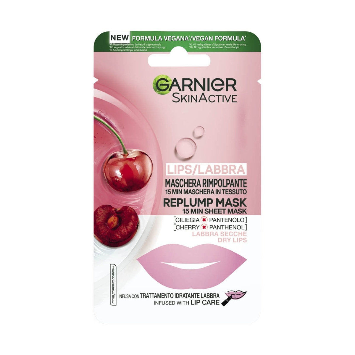 Garnier Maschera In Tessuto Rimpolpante Labbra 5g-1