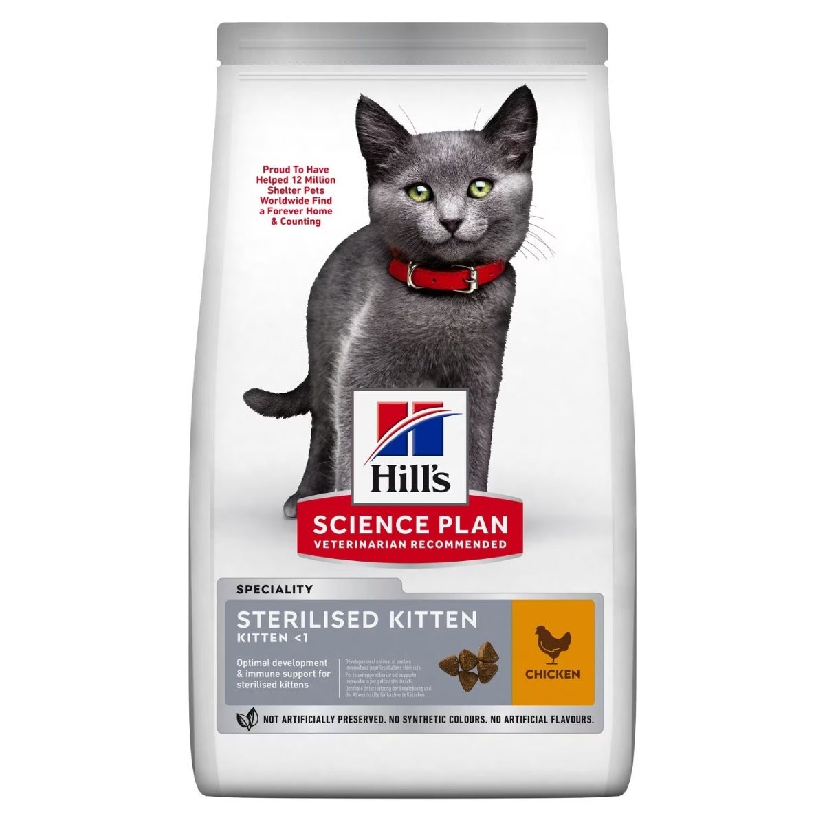 Hill's Science Plan Sterilised Kitten Cibo Secco Con Pollo Per Gattini Sterilizzati Sacco 7kg-1