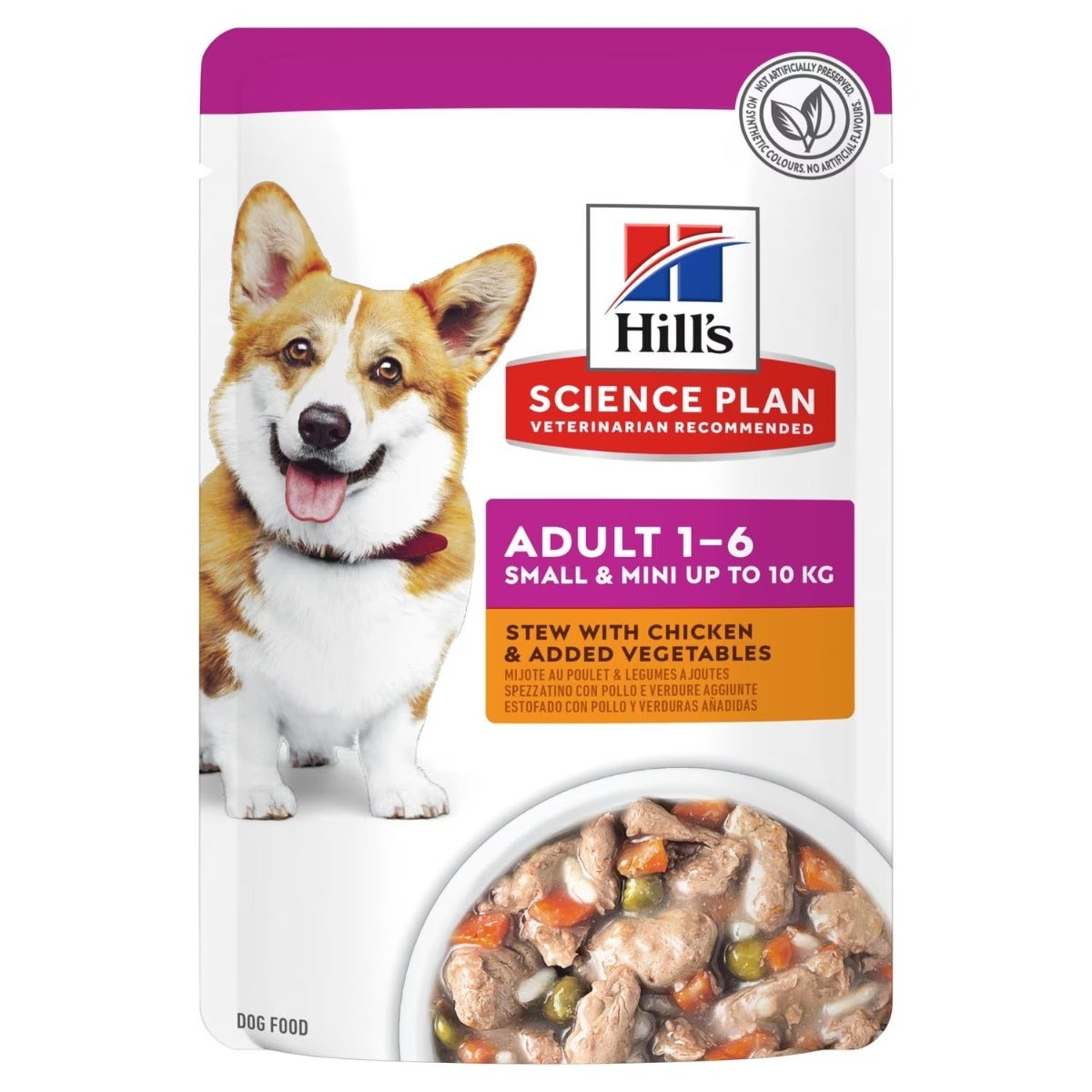 Hill's Science Plan Adult 1-6 Spezzatino Pollo E Verdure Per Cani Adulti Taglia Piccola/Mini Bustina 80g-1