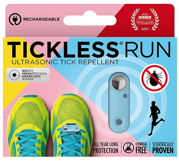 Tickless Run Persone Repellente Ultrasuoni Baby Blue
