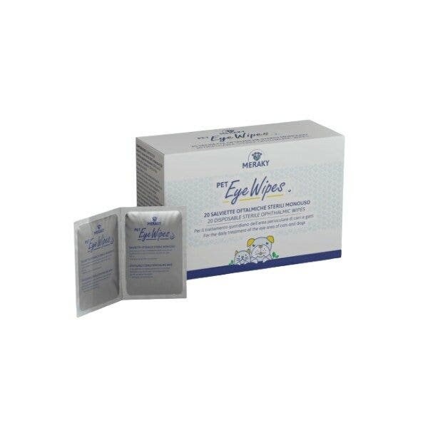 Pet Eye Wipes Salviette Oftalmiche per Cani e Gatti 20 Pezzi-3