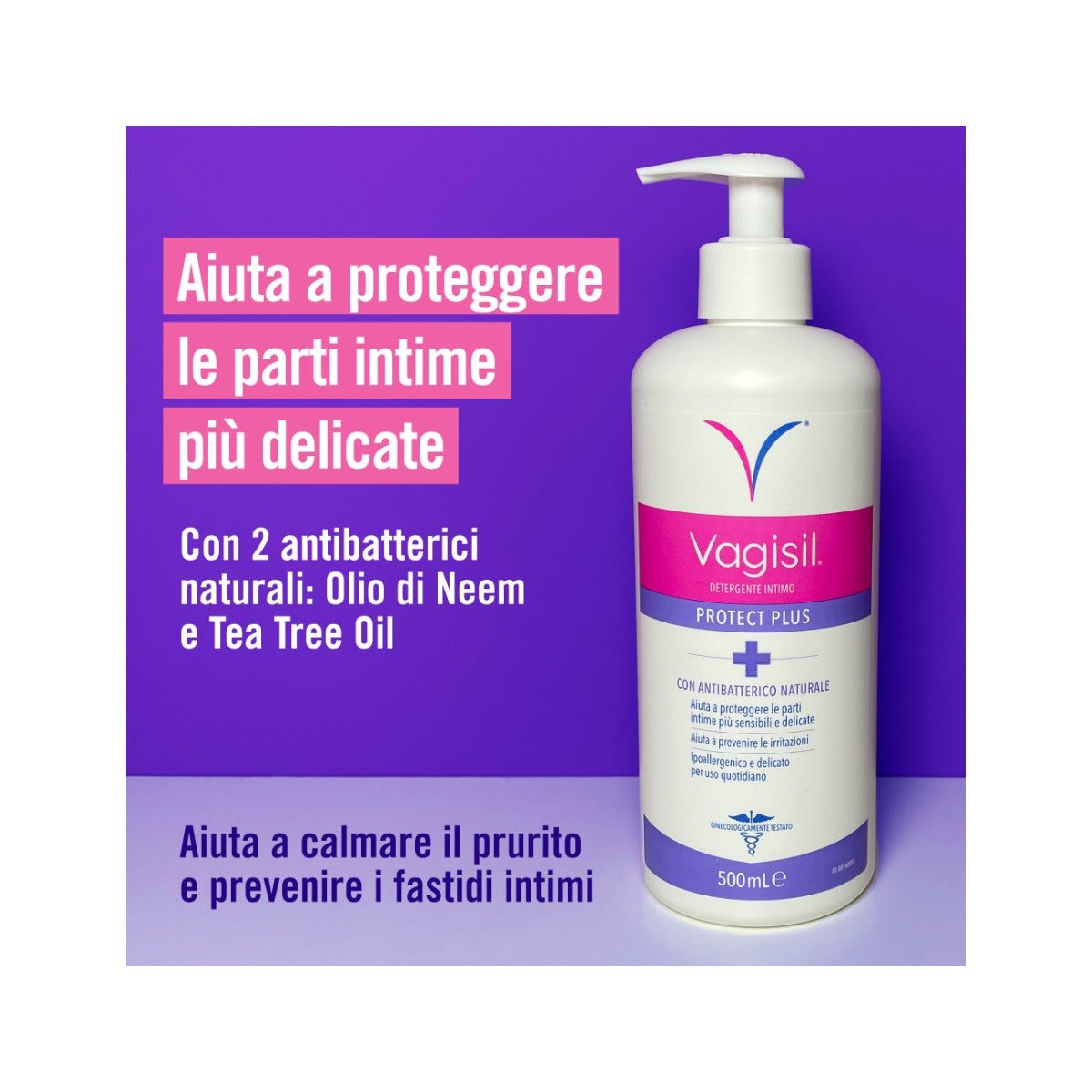 Vagisil Protect Plus Detergente Intimo 500ml-3