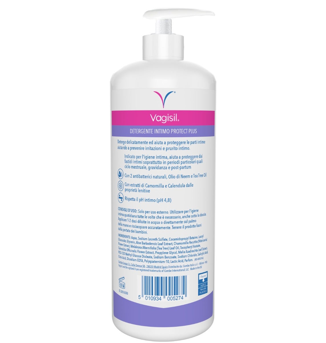Vagisil Protect Plus Detergente Intimo 500ml-6