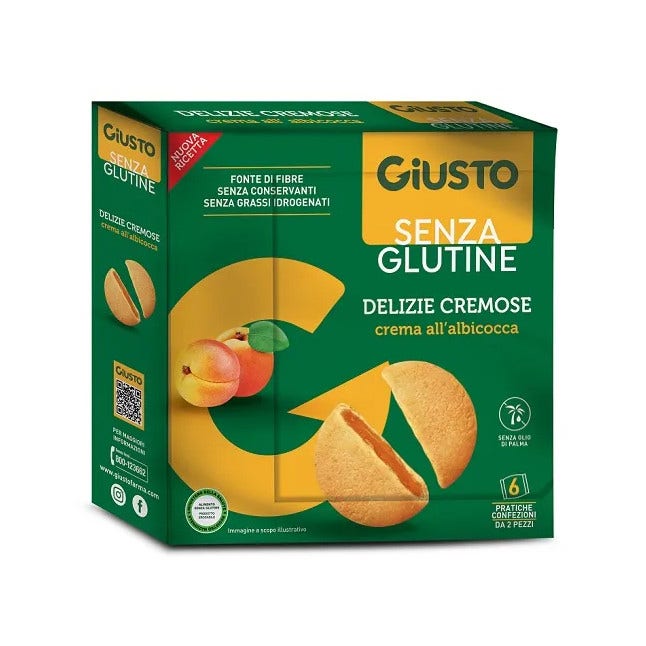 Gusto Senza Glutine Delizie Cremose All'Albicocca 180g-2