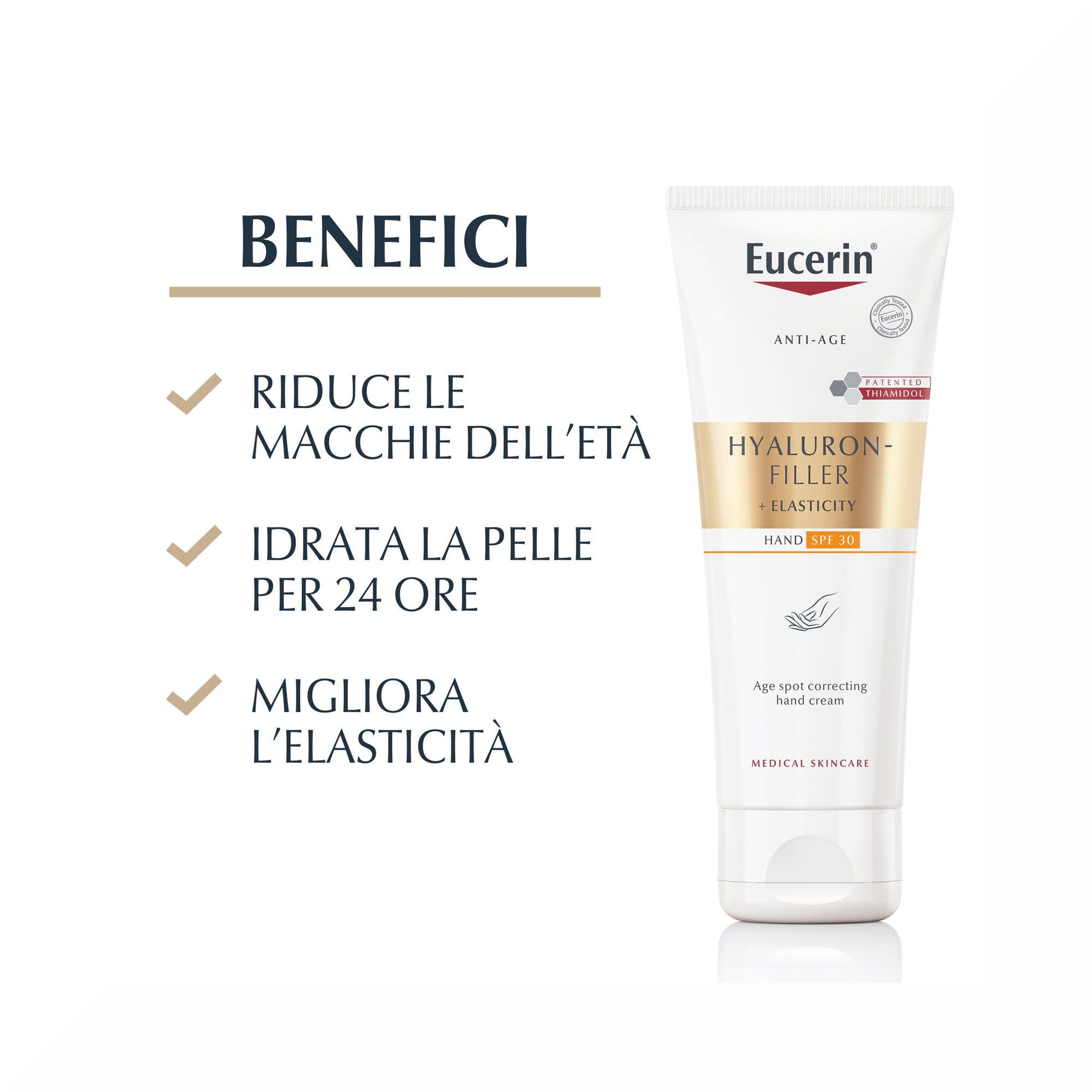 Eucerin Hyaluron Filler + Elasticity Crema Mani Anti Macchie 75ml-3