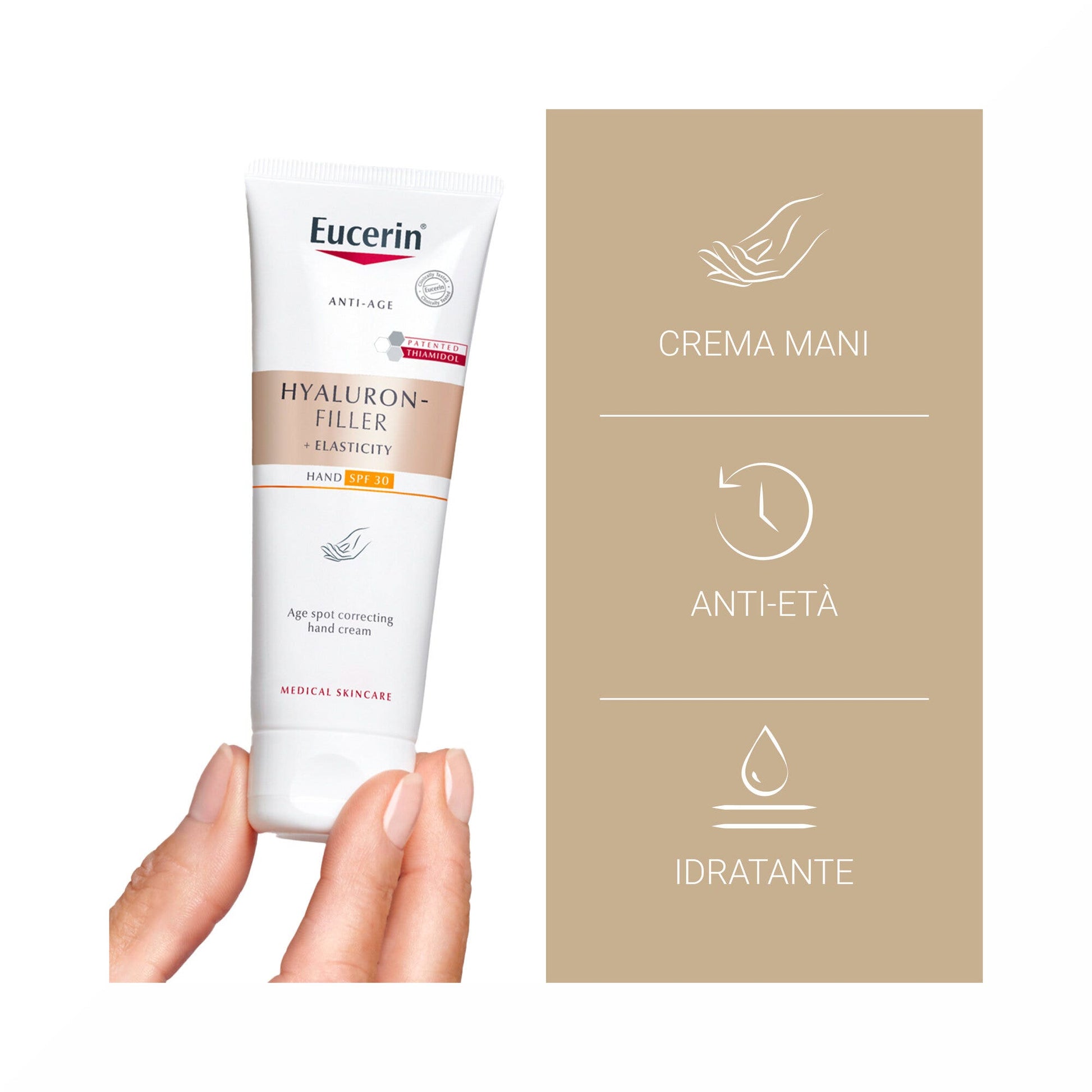 Eucerin Hyaluron Filler + Elasticity Crema Mani Anti Macchie 75ml-4