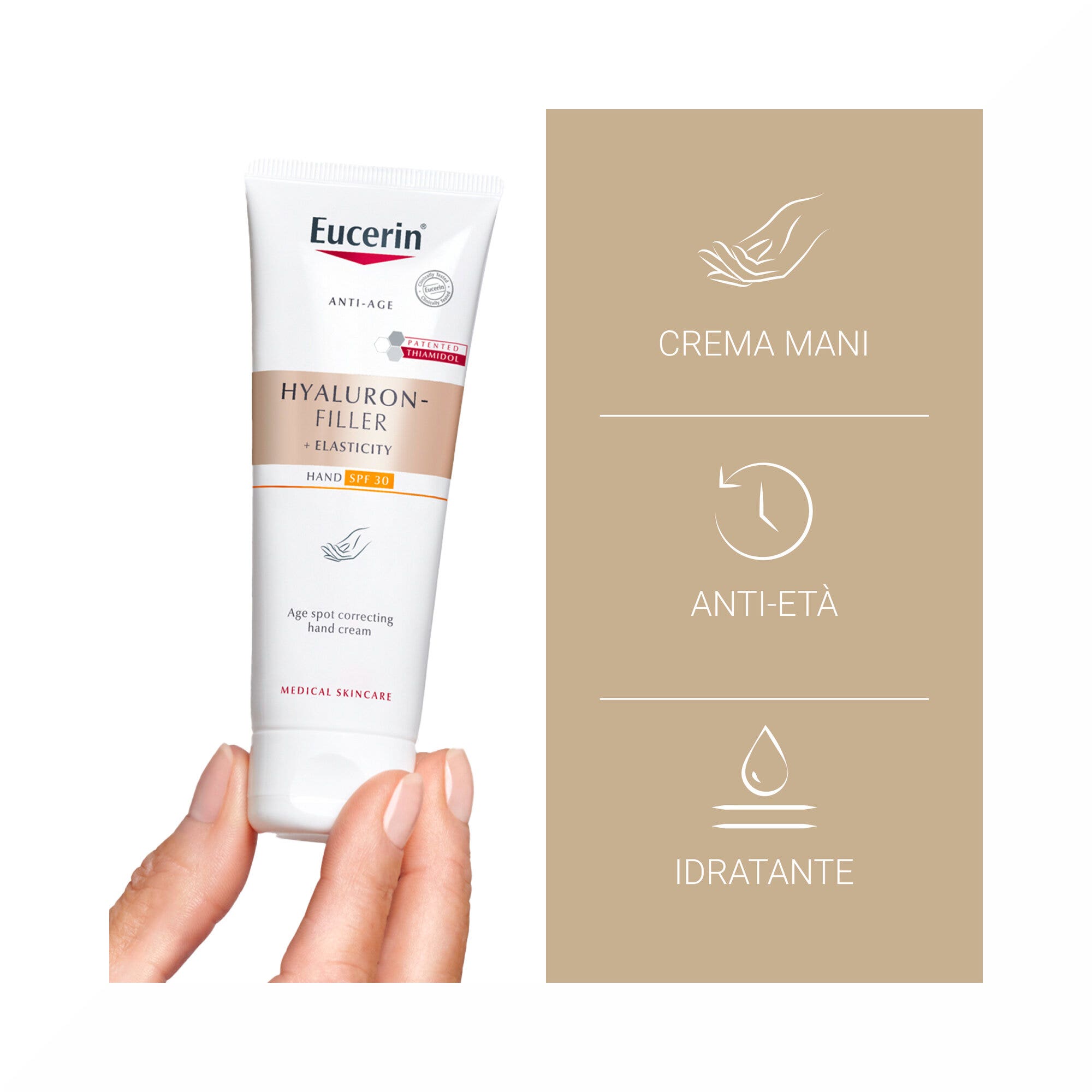 Eucerin Hyaluron Filler + Elasticity Crema Mani Anti Macchie 75ml-4