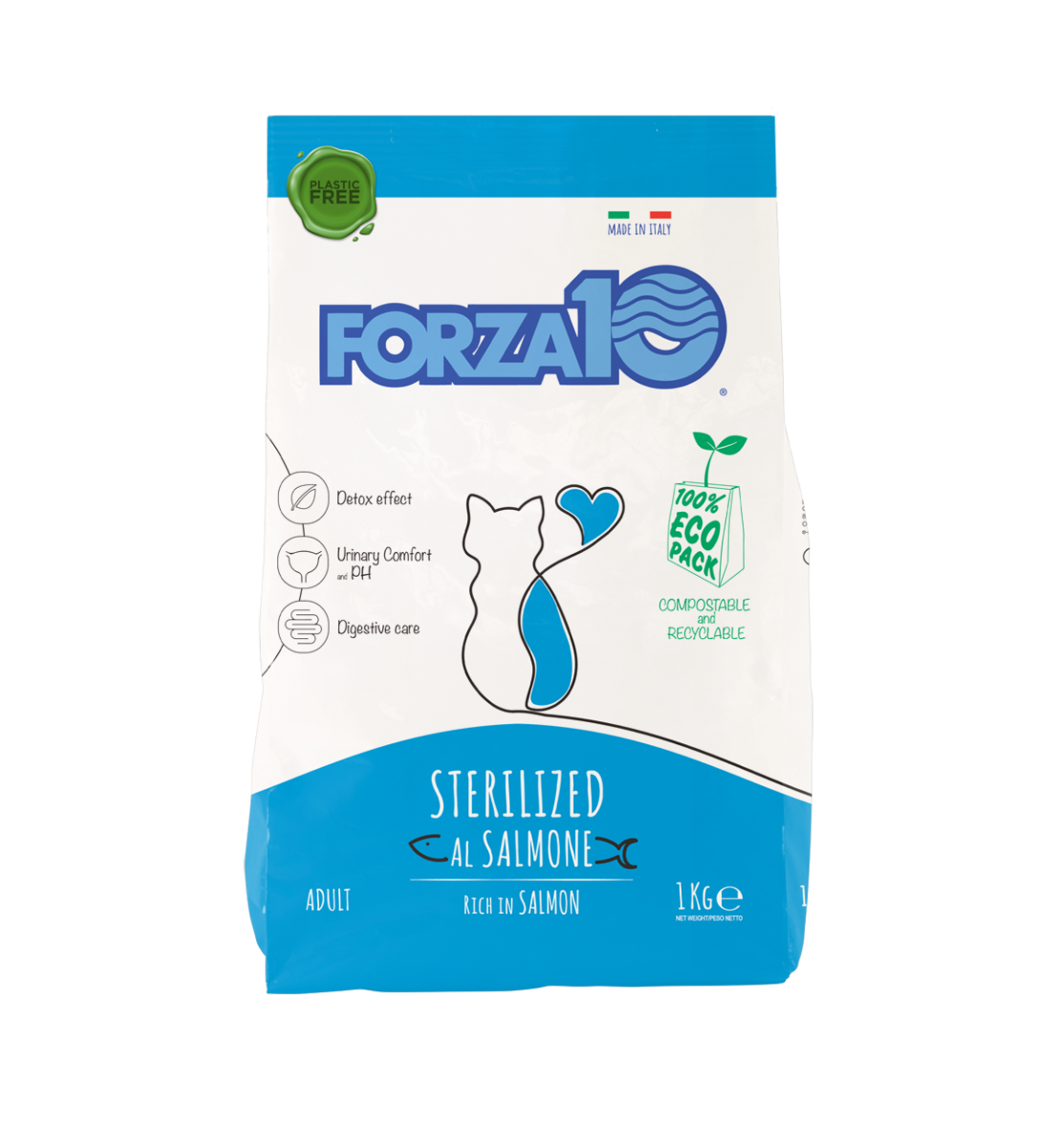 Forza10 Adult Maintenance Sterilized Crocchette Al Salmone Gatti Adulti Sacco 1kg-1