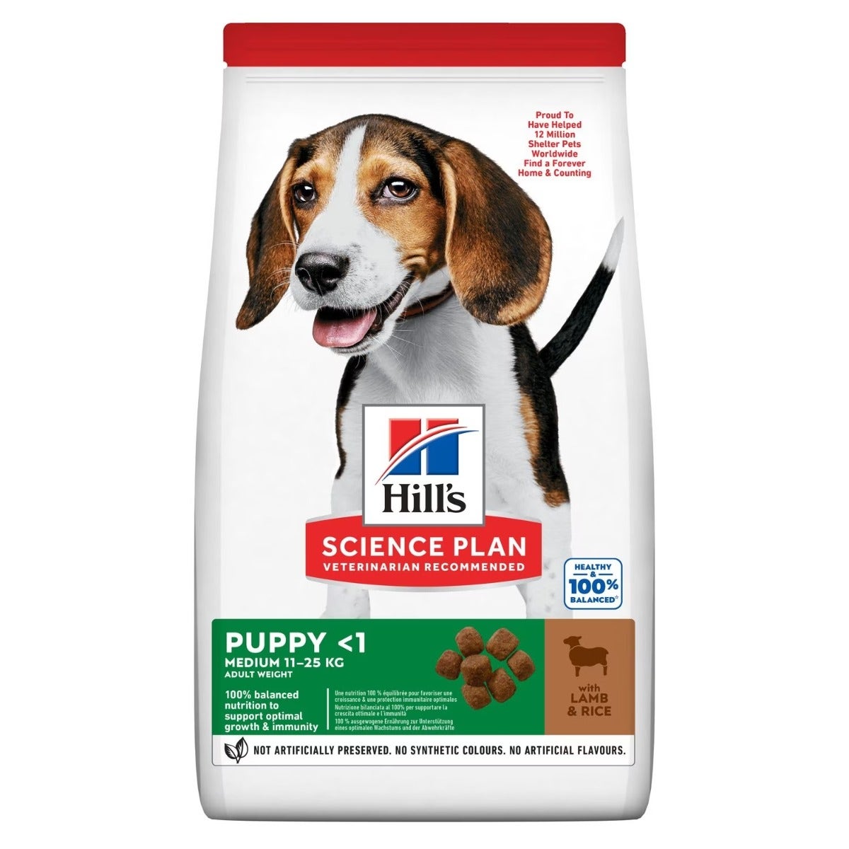 Hill's Science Plan Medium Puppy Cibo Secco Con Agnello E Riso Per Cuccioli Taglia Media Sacco 12kg-1