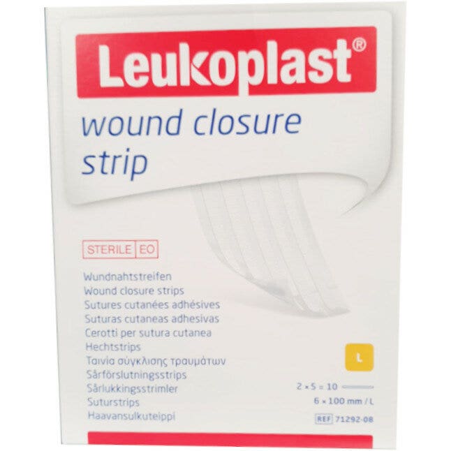 Leukoplast Wound Closure Strip Cerotti 10 Pezzi-1