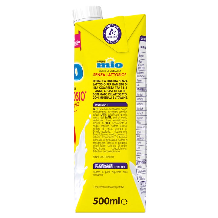 Nestlè Mio Latte Di Crescita Senza Lattosio Liquido Brick 500ml-4