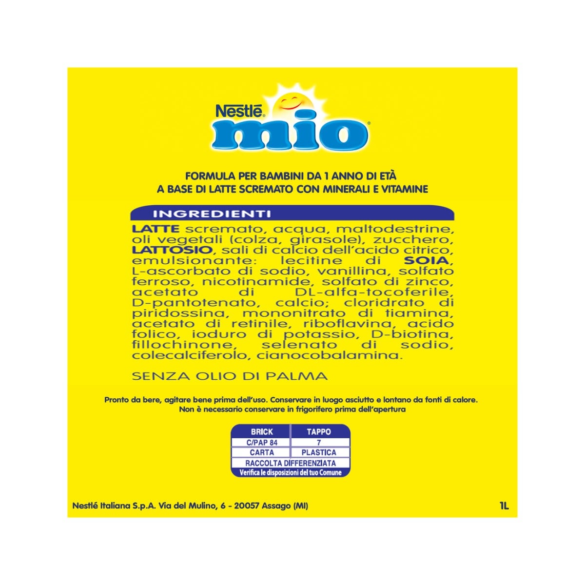 Nestlè Mio Latte Di Crescita Classico Liquido Brick 1 Litro-10