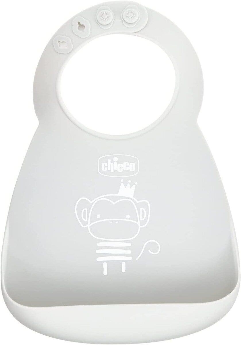 Chicco Bavaglina Silicone Easy Roll Colore Neutro 6Mesi+-1